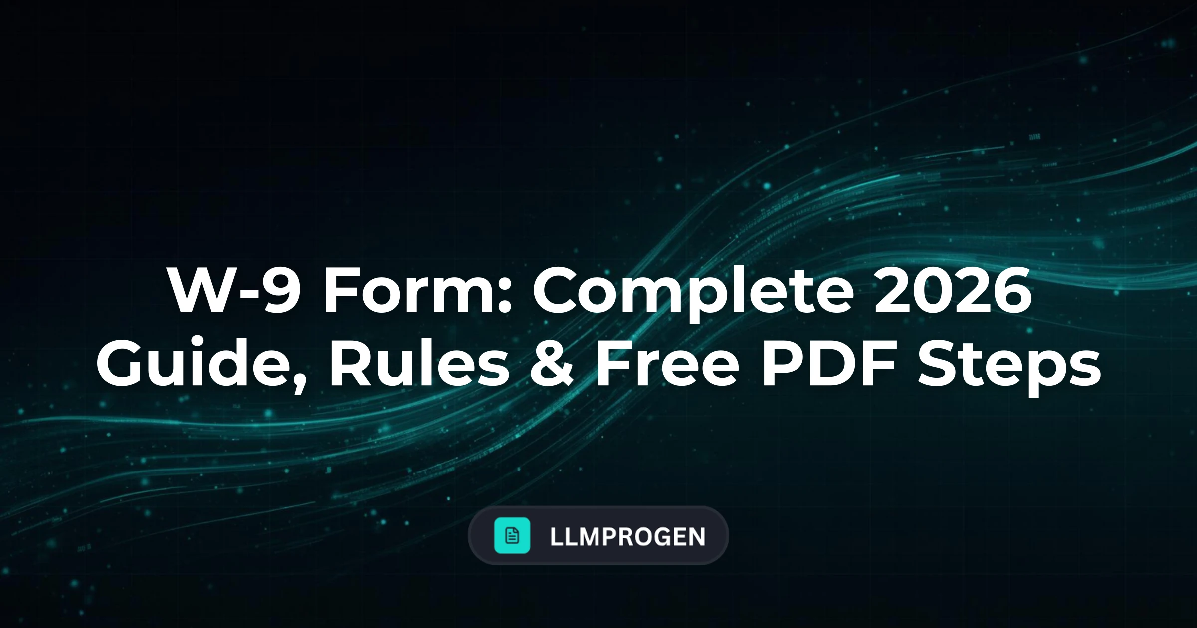 W-9 Form: Complete 2026 Guide, Rules & Free PDF Steps