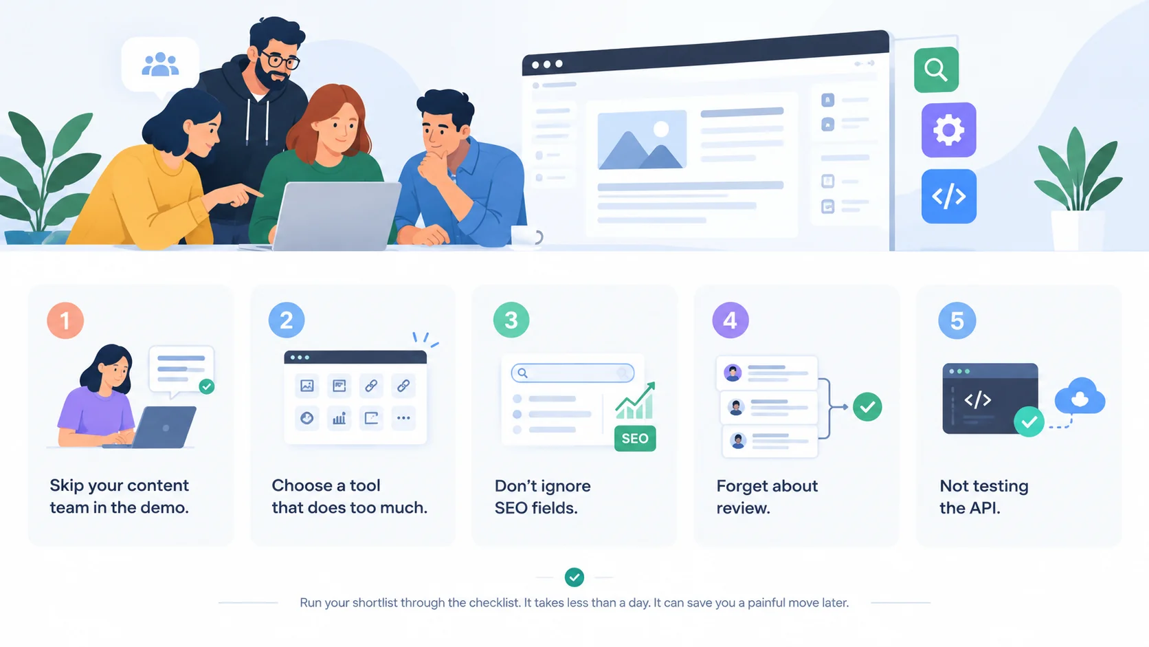 5 mistakes SaaS teams make when choosing a blog cms